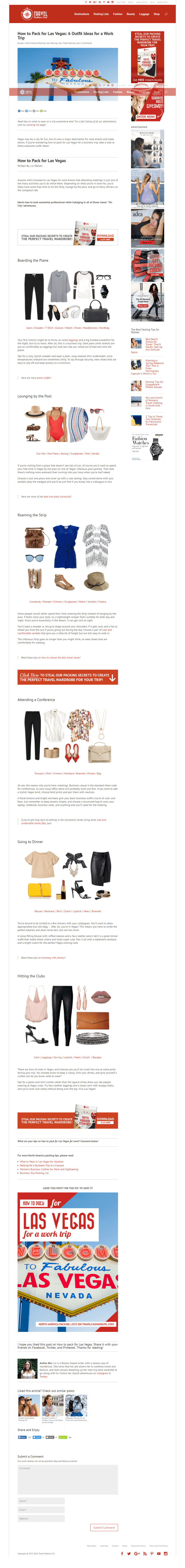 How to Pack for Vegas